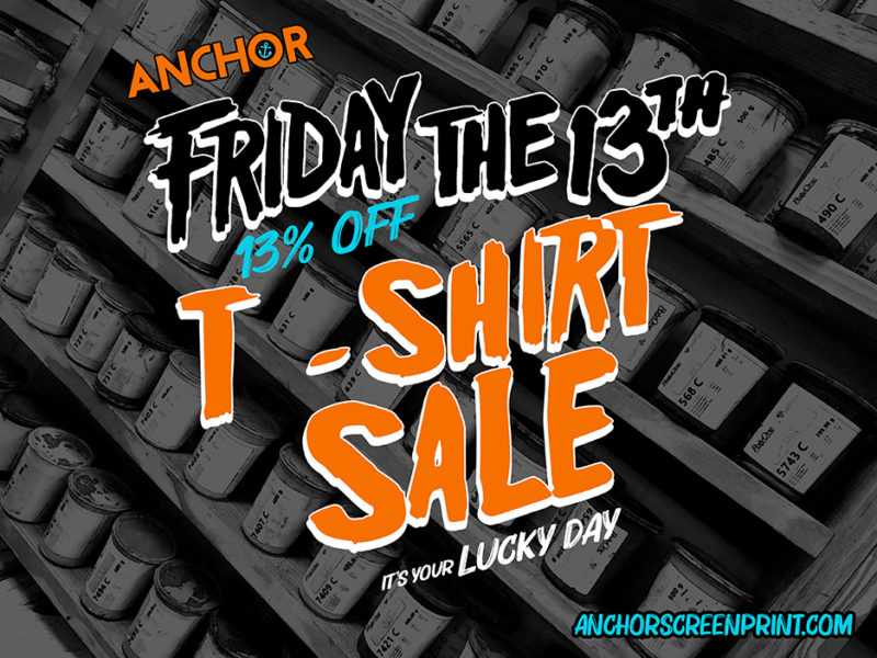 Anchor Friday the 13th T-shirt Sale COUPON CODE: ANCHOR13