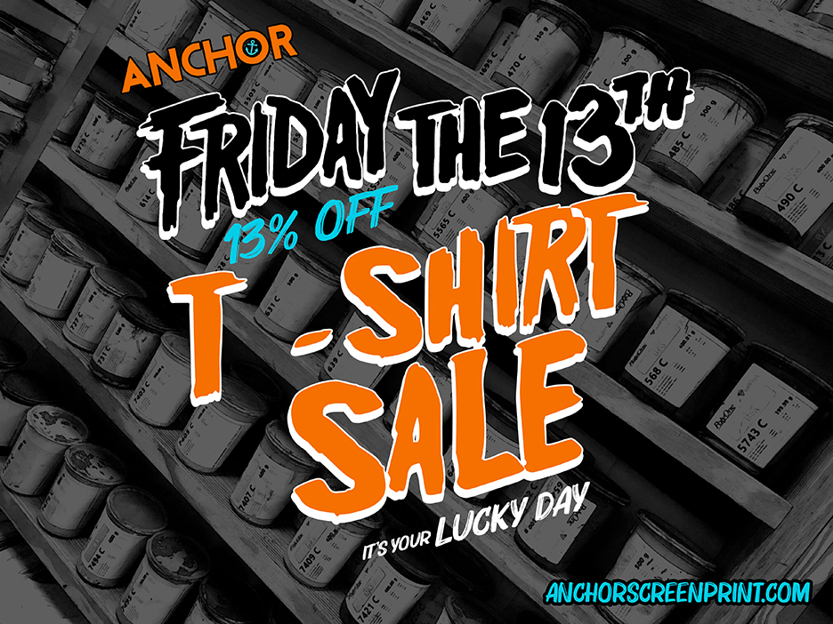 Anchor Friday 13th Shirt Sale - Coupon code: ANCHOR13